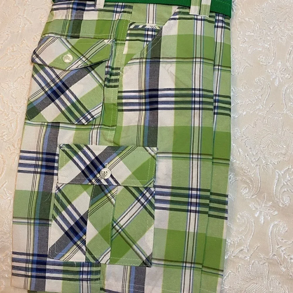 Seven Souls Boys Plaid Fashion Shorts Size :12,14